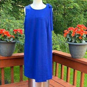 Dkny Blue Sleeveless Sheath Mini Dress-NWOT